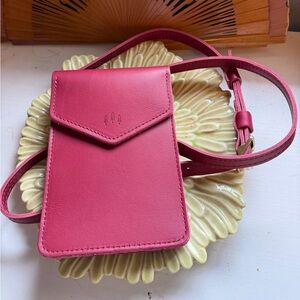 Portland Leather Parker Crossbody in Berry Good